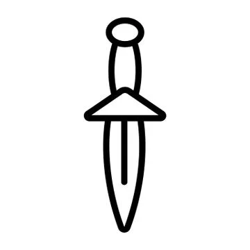 Magic knife icon vector. Isolated contour symbol illustration Stock Illustration