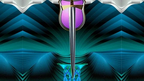 Magic knight hall  Stock Footage 71427547