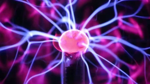 Magic lamp closeup. Energy inside the sphere. Stock Footage 80613690