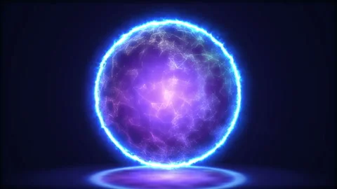 Magic lamp closeup. Energy inside the sphere. 4k Stock-Footage 92020048