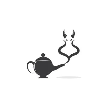 Magic lamp icon vector illustration design Illustrazione stock