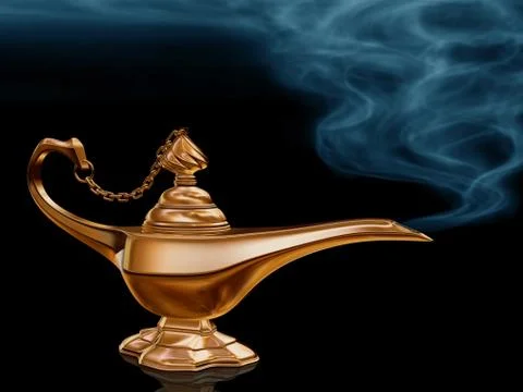 Magic lamp Stock Illustration