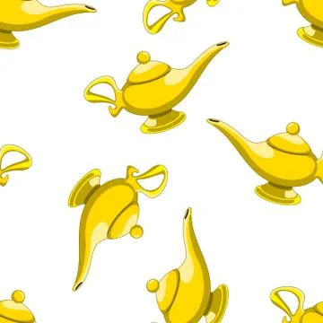 Magic lamp Stock Illustration