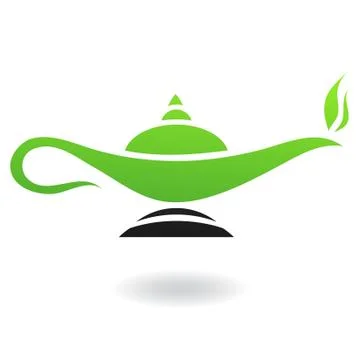 Magic lamp Stock Illustration