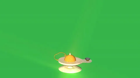 Magic Lantern (Green Screen Animation) Video stock 32243854