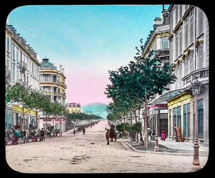 Magic Lantern slide circa 1900. Victorian or Edwardian era. Stock-Fotos