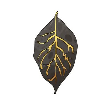 Magic leaf illustration Stock Illustration