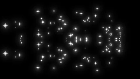 Magic Light Effect Curve Trail Sparkling Bokeh Dust Line Black Screen 4K Stock Footage 340477079