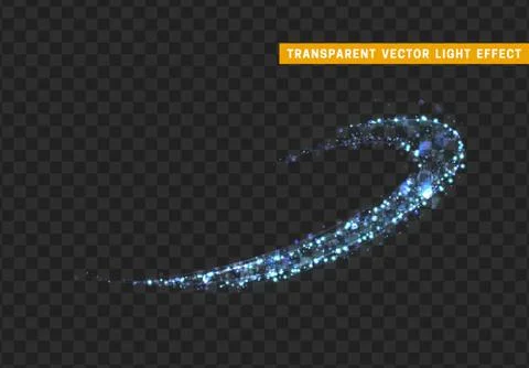 Magic light effect. Stardust red glitter. Sparkle star dust vector illustration Stock Illustration