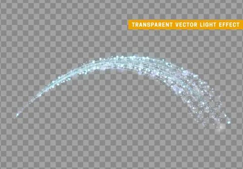 Magic light effect. Stardust red glitter. Sparkle star dust vector illustration Ilustración de archivo