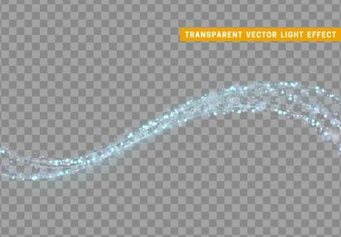 Magic light effect. Stardust red glitter. Sparkle star dust vector illustration Stock Illustration