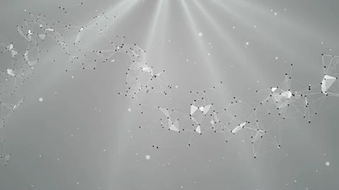 Magic light with flying particles of dust. Wedding festive animated background Stock Footage 112923825