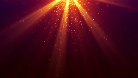 Magic light with flying particles of dust on red background - 4K video Stock Footage 168665928