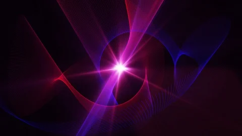 Magic light, fractal pattern, video loop Vídeo Stock 86858601