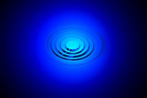 Magic light over ventlator grid, science details. Stock Illustration