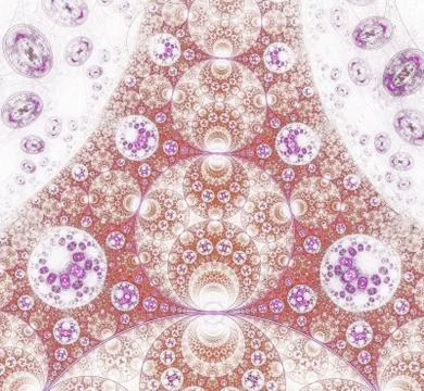 Magic lightning. Abstract artwork. Mathematical Mobius fractal. Geometrical f 库存插图