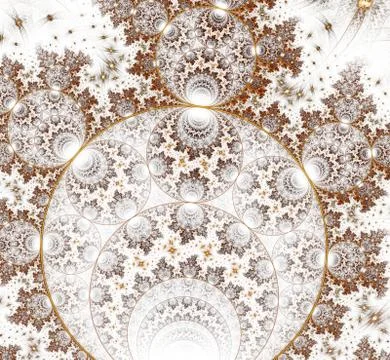 Magic lightning. Abstract artwork. Mathematical Mobius fractal. Geometrical f Stock Illustration