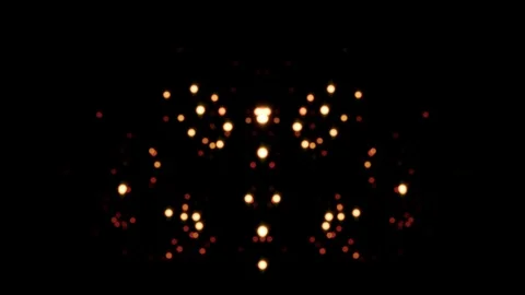 Magic lights background - dynamic patterns of blurred lights (4K) Video stock 124291011