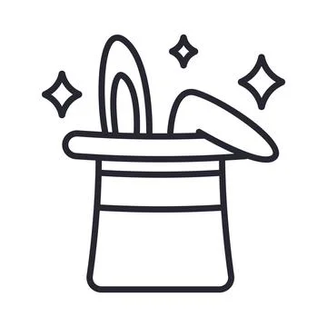 Magic line icon Stock Illustration