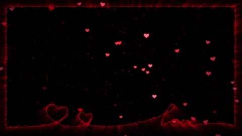 Magic love decoration with frame loop animation Stock Footage 337734715