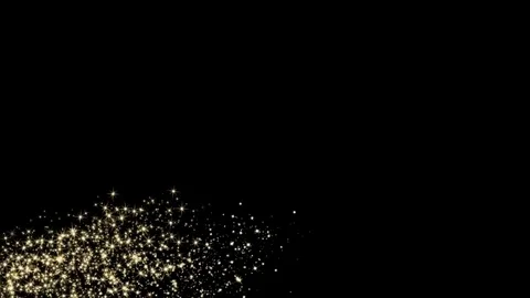 Magic Lower Third Particles Stars Stock Footage 70006709