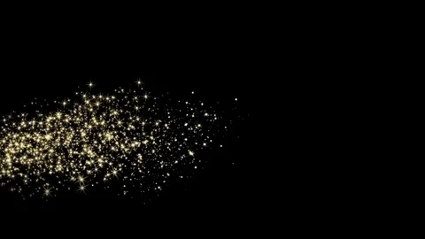 Magic Lower Third Particles Stars Up Stock Footage 72735336