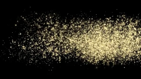 Magic Lower Third Particles Stars Up Transition Stock Footage 72756755