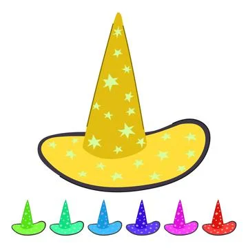 Magic magician hat vector cartoon graphic Stock Illustration