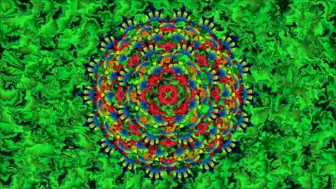 Magic Mandala in Arabesque  style  on abstract  background 스톡 동영상 86478903