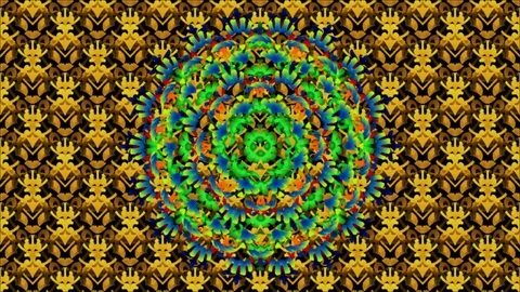 Magic Mandala in Arabesque  style  on Arabic pattern 스톡 동영상 86478875