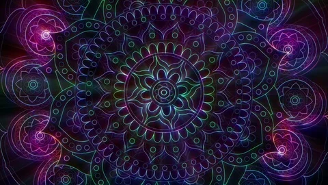 Magic Mandala Stock Footage 85890083
