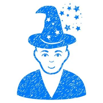 Magic Master Grainy Texture Icon Illustrazione stock