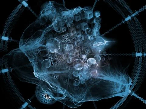 Magic of Math Visualization Stock Illustration