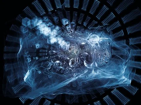 Magic of Math Visualization Stockillustratie