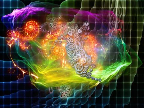 Magic of Math Visualization Illustrazione stock
