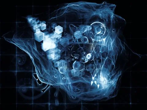Magic of Math Visualization 스톡 일러스트
