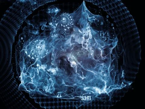 Magic of Math Visualization Illustrazione stock