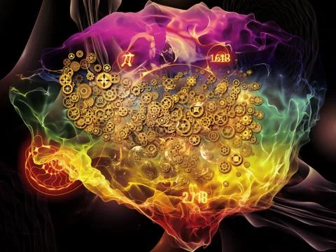 Magic of Math Visualization Stock Illustration