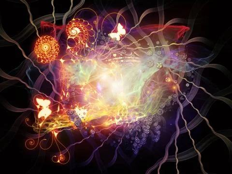 Magic of Math Visualization Stock Illustration