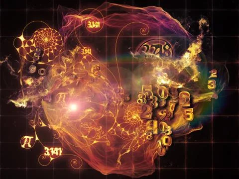 Magic of Math Visualization Stockillustratie