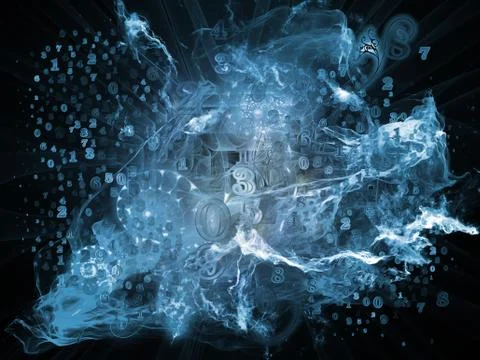 Magic of Math Visualization Stockillustratie