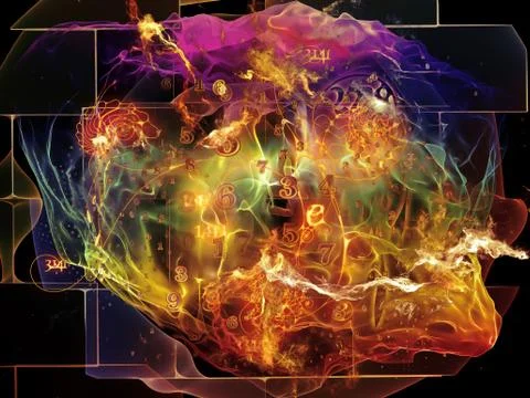 Magic of Math Visualization Stockillustratie