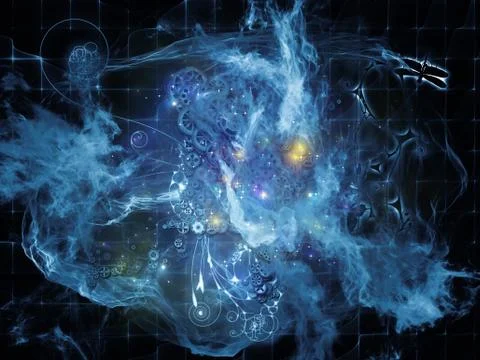 Magic of Math Visualization Stock Illustration