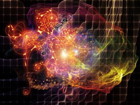 Magic of Math Visualization Illustrazione stock