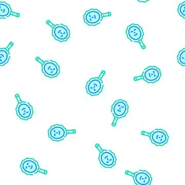Magic mirror fairy tale vector seamless pattern Stock Illustration
