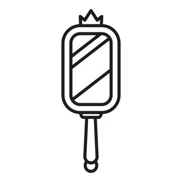 Magic mirror for a princess looking at reflection Stock Illustration