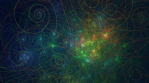 Magic Modern Digital Background. Cosmic Space. Rotation and zoom effect. Stock Footage 86118822