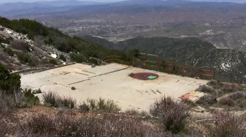 Magic Mountain apollo lunar lander test stand site remains Stock Footage 48004694