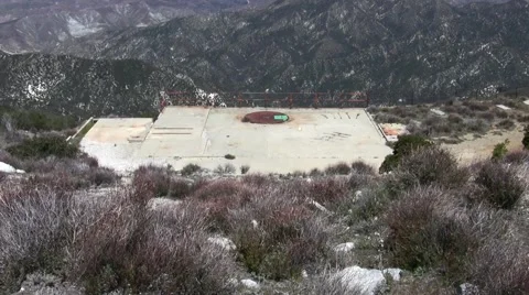 Magic Mountain apollo lunar lander test stand site remains Video stock 48004708