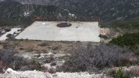 Magic Mountain apollo lunar lander test stand site remains Stock Footage 48004714